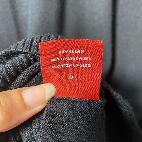 n:Philanthropy Ariel Open Crisscross Back Crewneck Sweater Black Sz Small - Picture 10 of 10